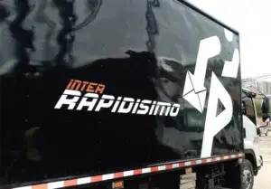 Impresión interrapidisimo camión